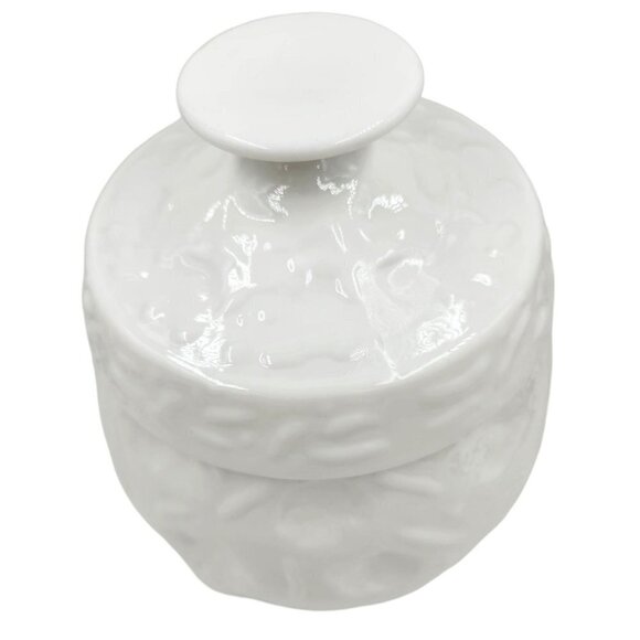 Vintage EL RANCHO Bryce Milk Gass Turnabout Cookie Jar / Canister Mid Century - Picture 4 of 14